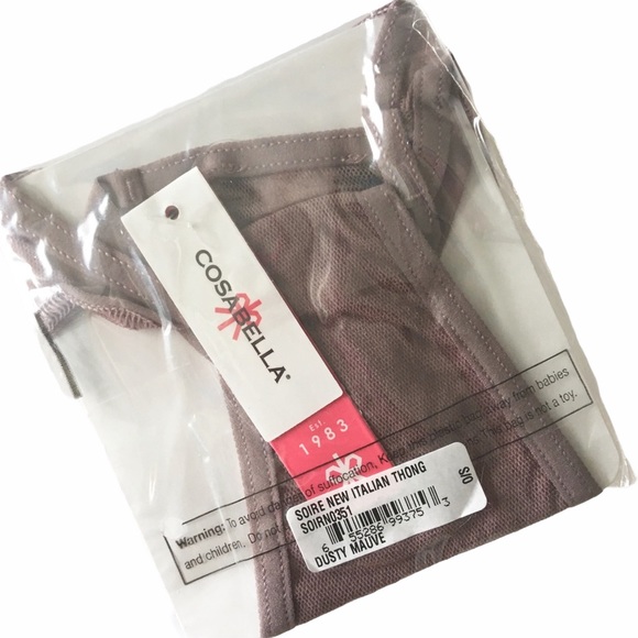new Cosabella ❁ Original Soiré Mesh Thong ❁ Dusty Mauve ❁ 1 Size Fits All 00-14 - Picture 7 of 11